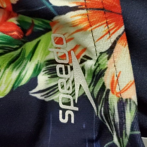 Speedo Printed Tie Back One Piece - Picture 7 of 9